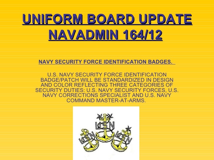 Navy Uniform Training