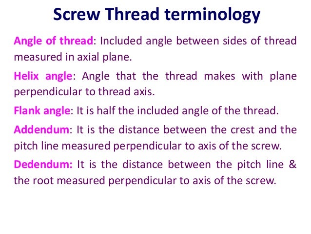 SCREW THREAD N GEARS.ppt