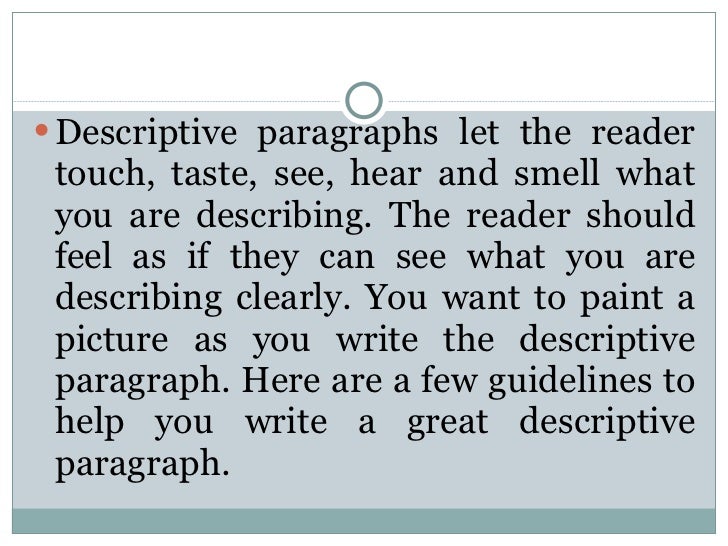 explain descriptive writing