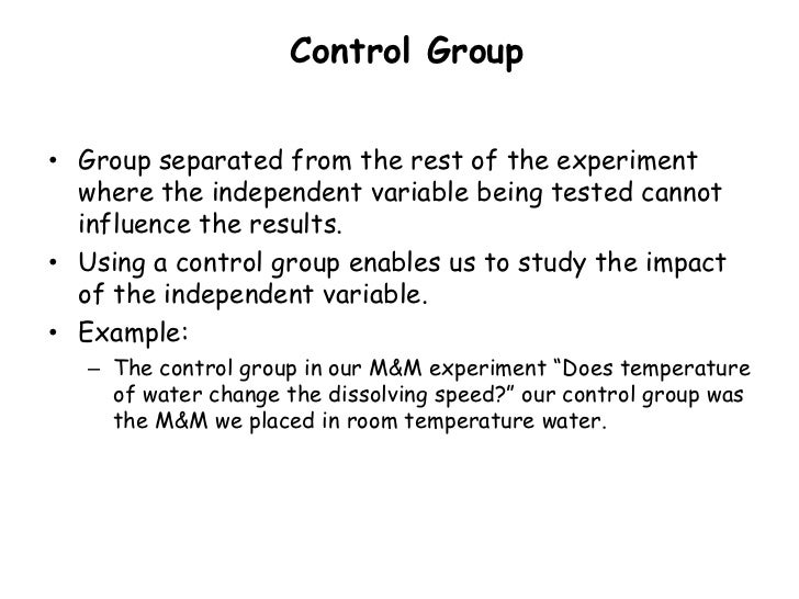 Control Group Science 109