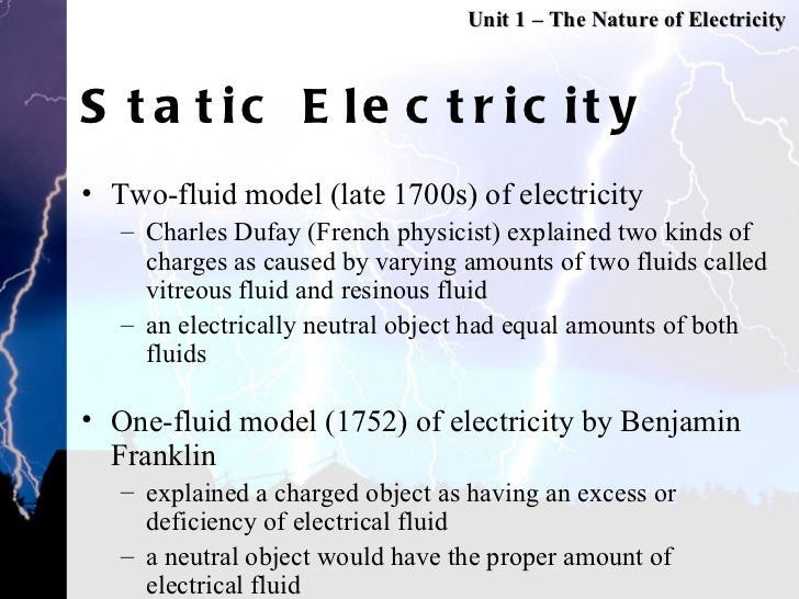 Unit 1 Static Electricity