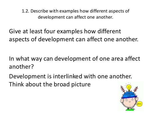 describe with examples aspects of development Adolescent development: aspects the many changes experienced by an adolescent can be grouped into five major categories: physical cognitive. describe with examples aspects of development Adolescent development: aspects the many changes experienced by an adolescent can be grouped into five major categories: physical cognitive.