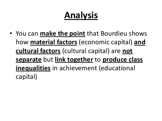 Cultural capital education essay