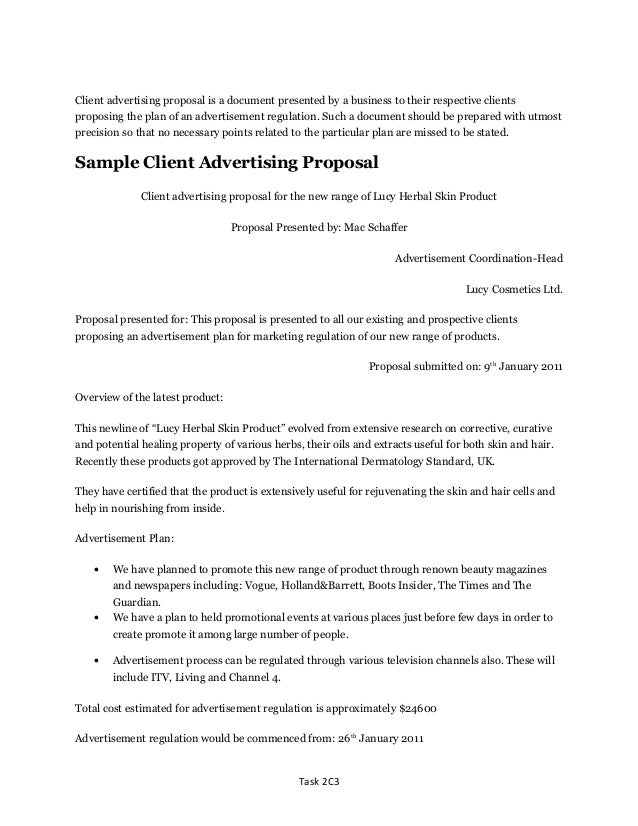 advertisement proposal barca fontanacountryinn com advertisement proposal