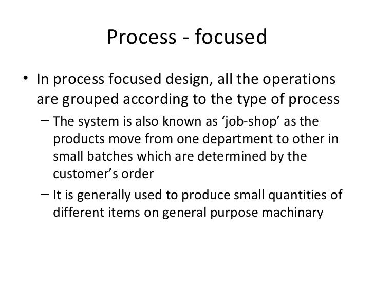 Operation management process design essays