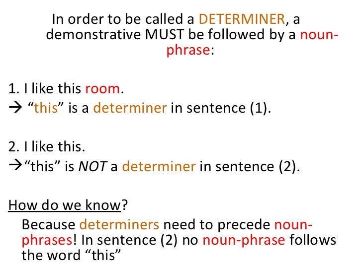 Unit 3 determiners
