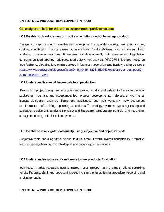 Help on dissertation new product development