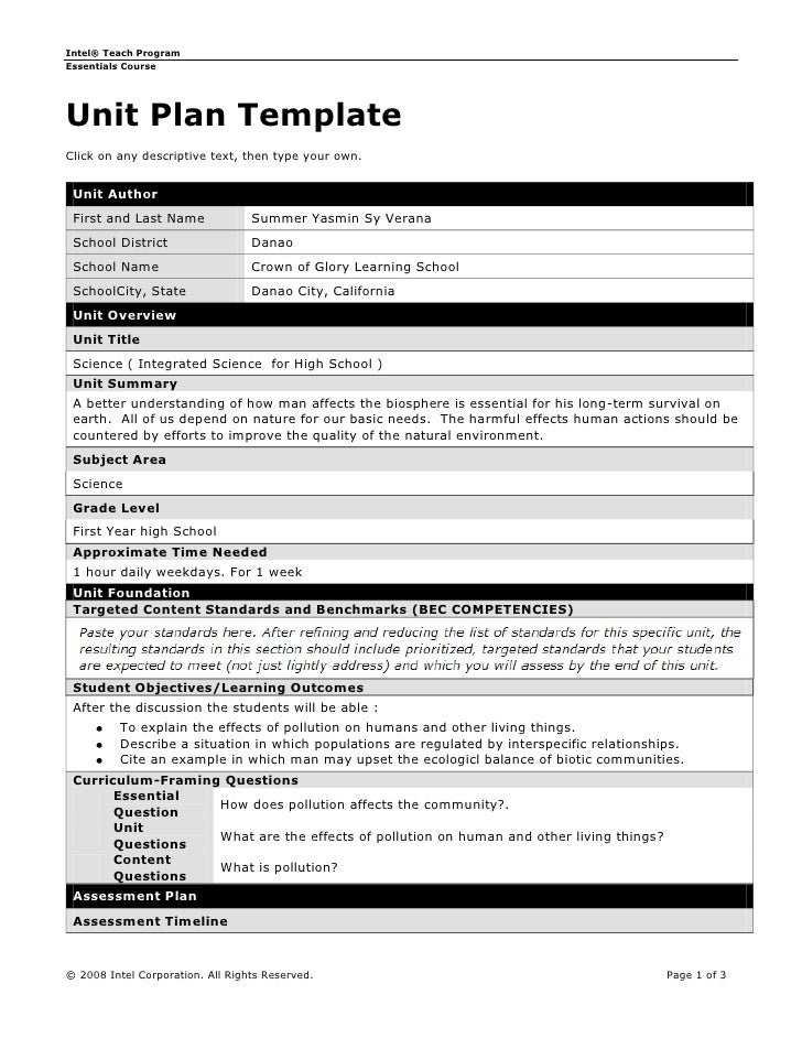 unit templates
