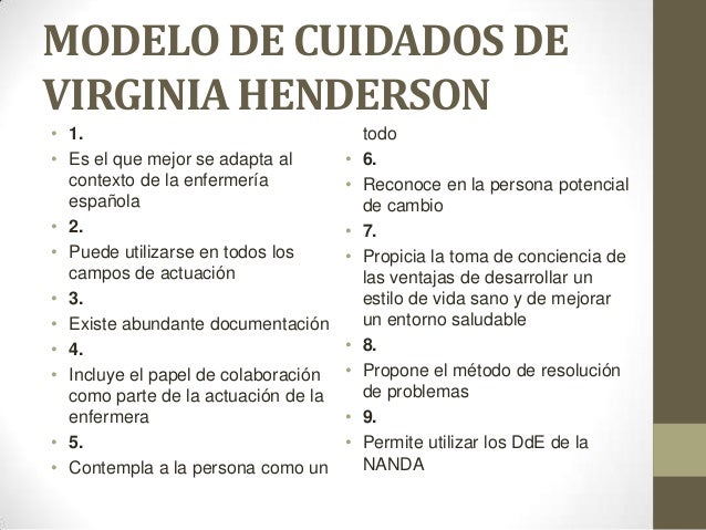 VIRGINIA HENDERSON