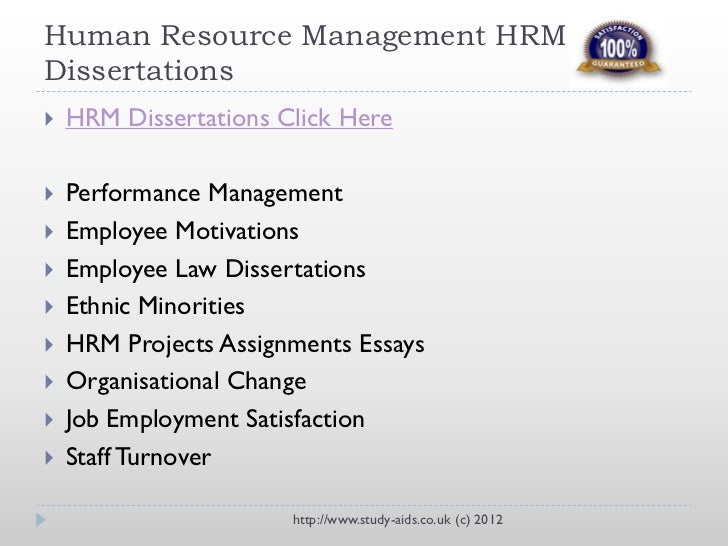 Phd thesis on human resource management in india