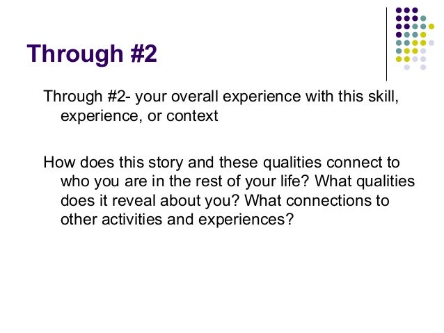 Essay about your life experience