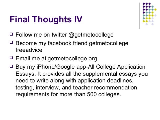 Supplemental Essay