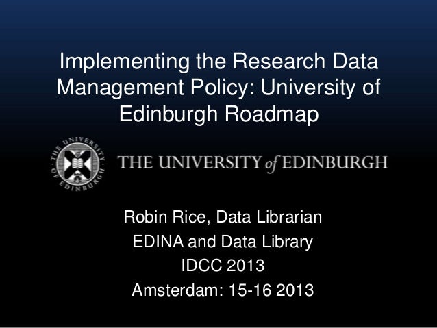 Edinburgh university research strategy