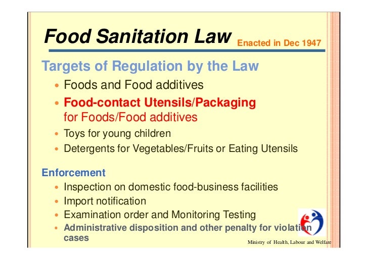 Japan Update on regulation of food packaging 2011