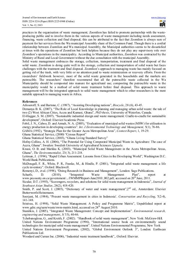 Solid waste management research projects image