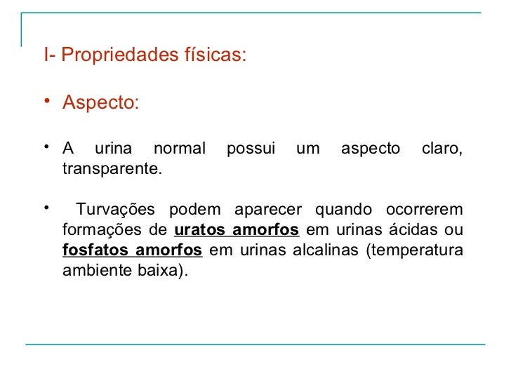 Exame de urina uratos amorfos