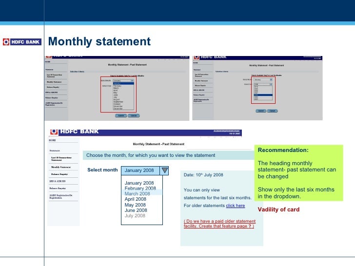 Hdfc forex card account statement