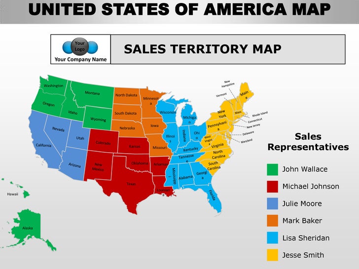 editable map of the united states powerpoint