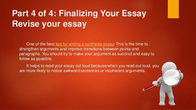 Tips for revising essays
