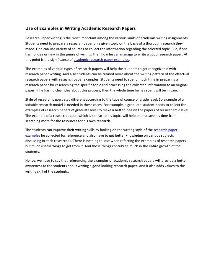 how to write academic essay examples
