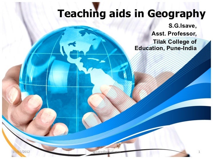 Use of teaching aids in geography