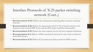User Connectivity Mature Packet Switching Protocols PPT