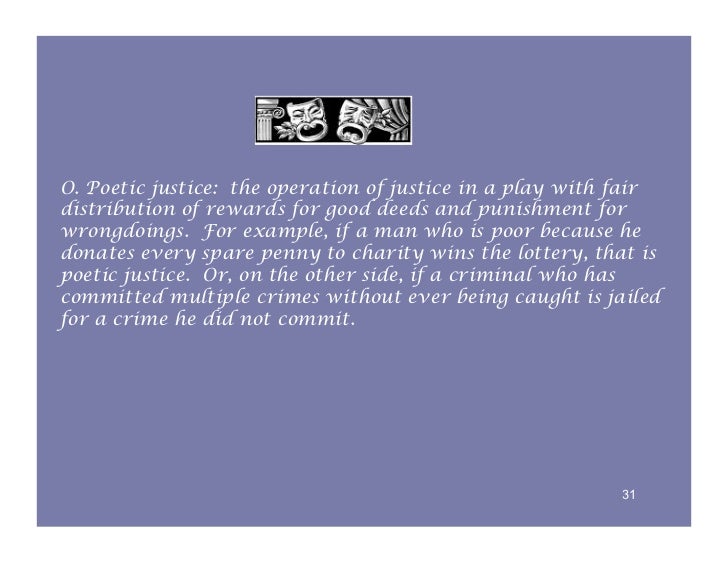 Lack of poetic justice definition image