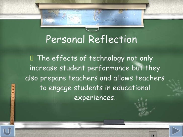 Reflection essay on technology for education