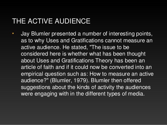 uses and gratifications theory Several studies have applied uses and gratifications to explain internet usage like bandura's social-cognitive theory, the uses and gratifications framework explains media use in terms of expected positive outcomes, or gratifications however, previous uses and gratifications research accounted for little variance in internet behavior. uses and gratifications theory Several studies have applied uses and gratifications to explain internet usage like bandura's social-cognitive theory, the uses and gratifications framework explains media use in terms of expected positive outcomes, or gratifications however, previous uses and gratifications research accounted for little variance in internet behavior.