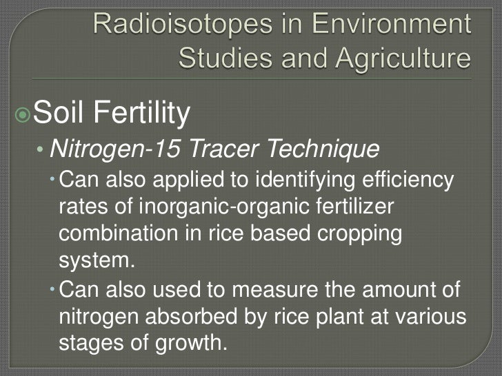 Uses of radioisotopes