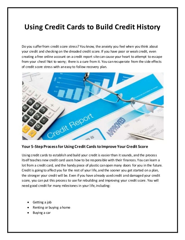 Using Credit Cards to Build Credit History