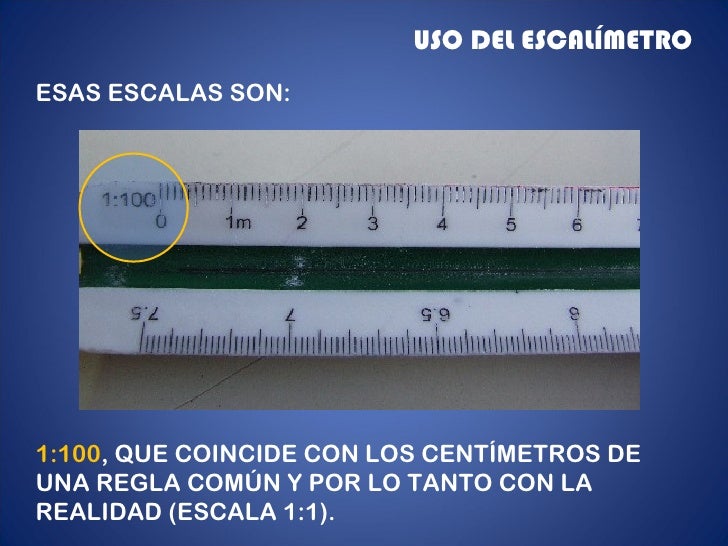 Como Se Usa El Escalimetro 1 25
