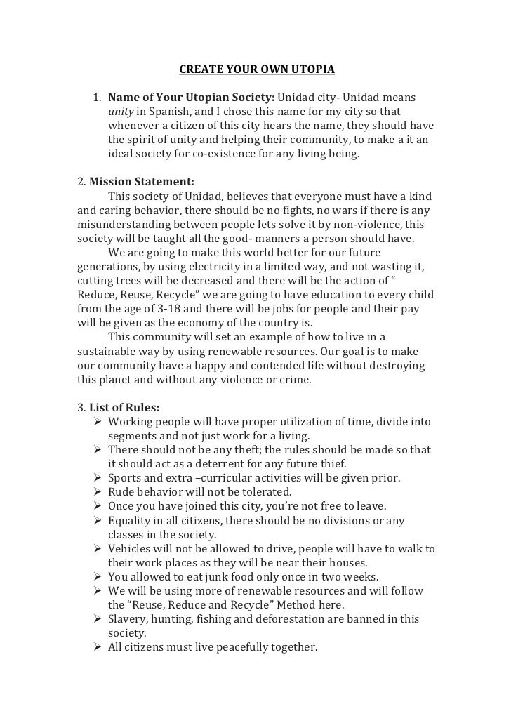 essay utopian society essay utopian society