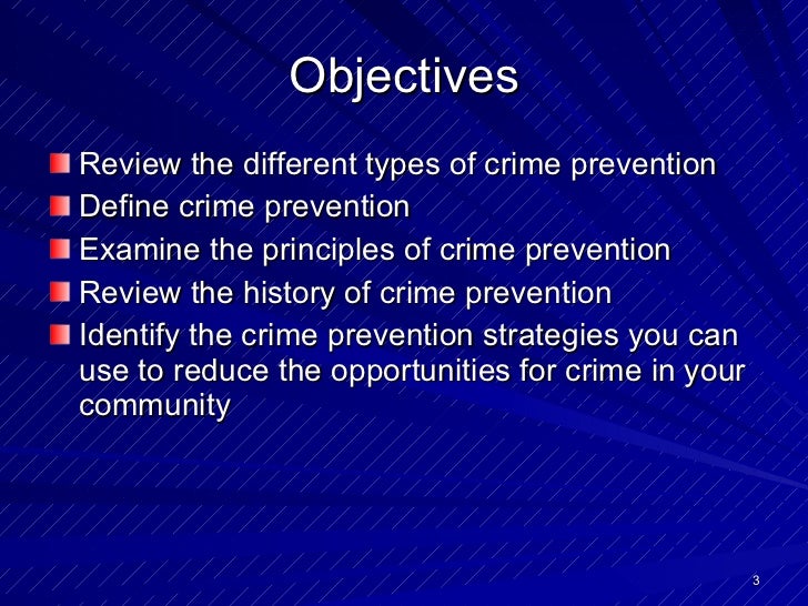 Phd thesis on crime prevention