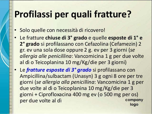 Vademecum di terapia antibiotica per l'ortopedico Vademecum di terapia antibiotica per l'ortopedico