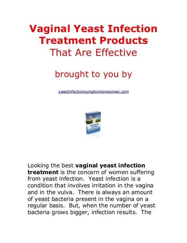 Vaginal Yeast Infection Treatment Products That Are Effective