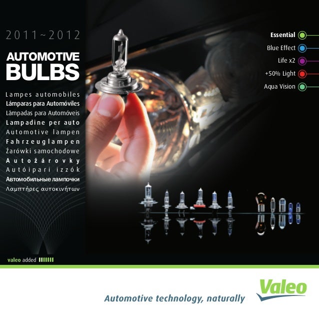 Valeo passenger car lighting & signaling bulbs quickfinder catalogue…