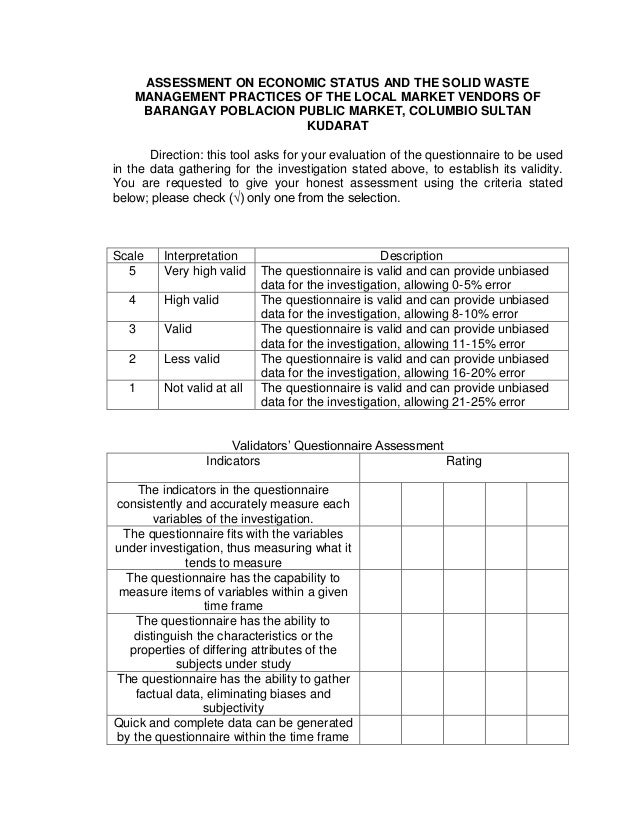 Dissertation questionnaire examples pdf