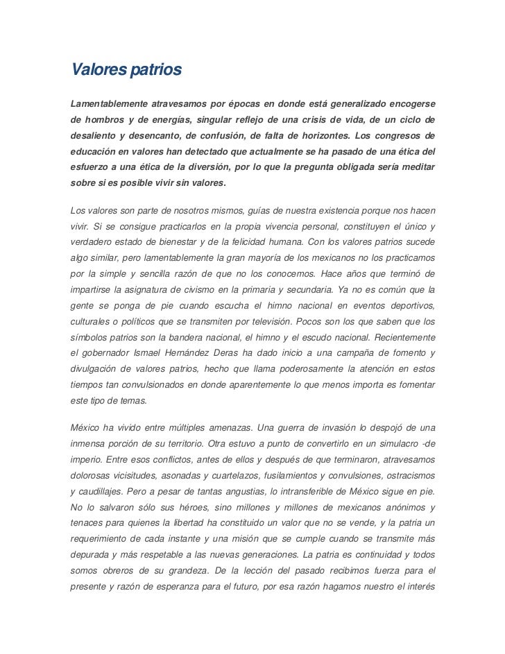 Valores Patrios Principal | valores patrios Valores Patrios Principal | valores patrios