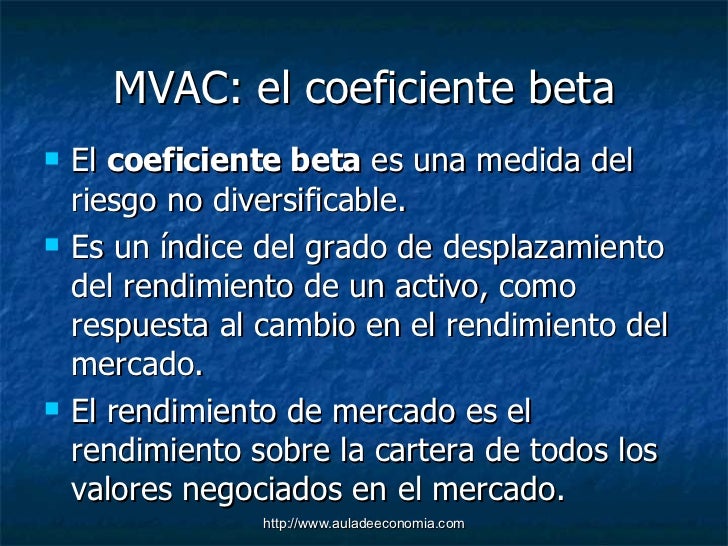 El CAPM un Modelo de Valoraci n de Activos Financieros