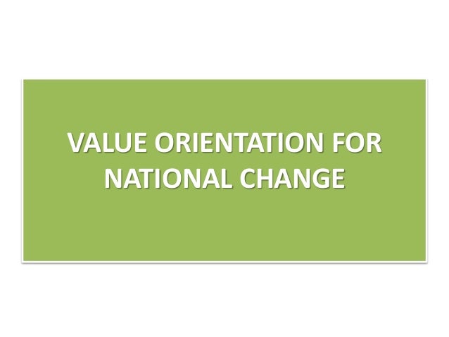 Values orientation and moral education program