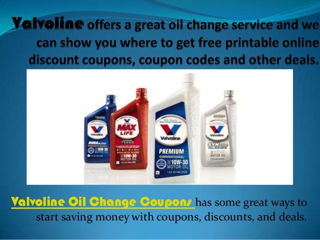 Discount on oil change coupons