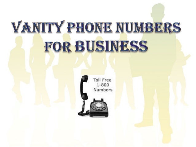 Vanity phone numbers for business