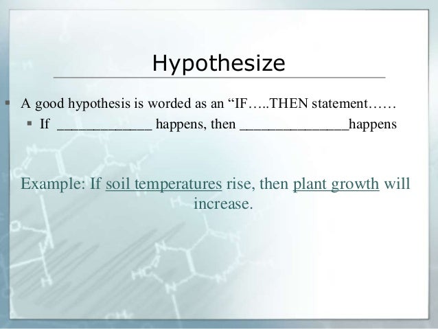 what is a good hypothesis what is a good hypothesis