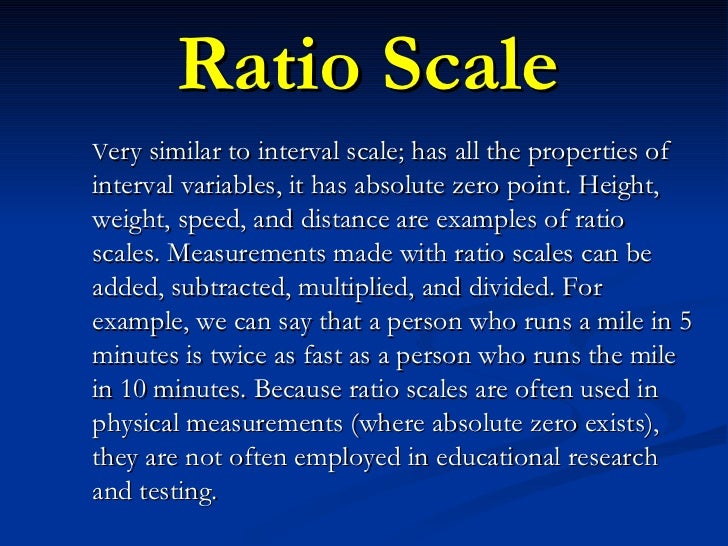 Variables And Measurement Scales