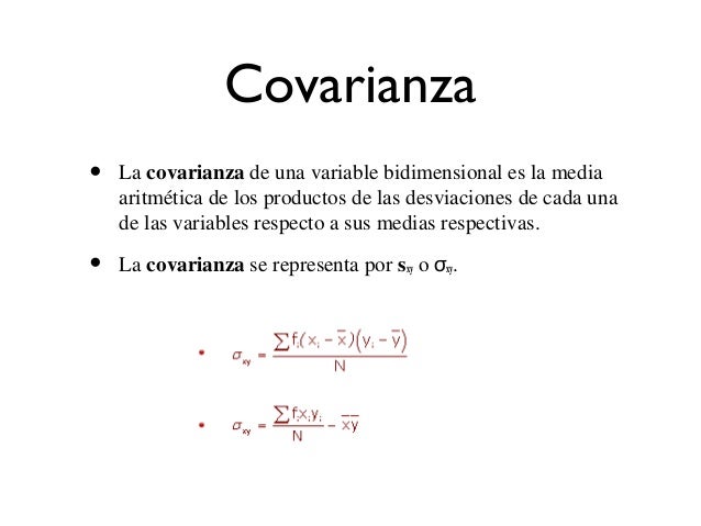Resultado de imagen para covarianza