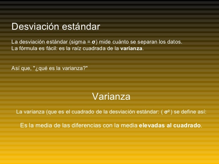 Varianza, desviación estándar, histograma y gráfica circular
