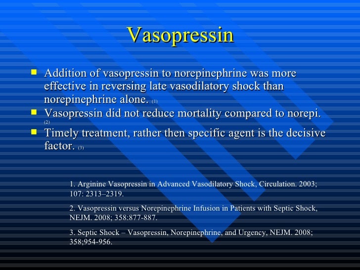 Vasopressors and inotropes