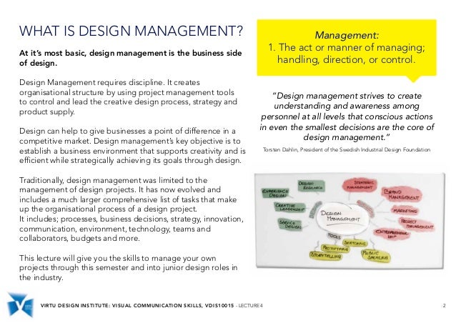 Design Management Lecture | vdis10015 design management skills lecture 4 Design Management Lecture | vdis10015 design management skills lecture 4