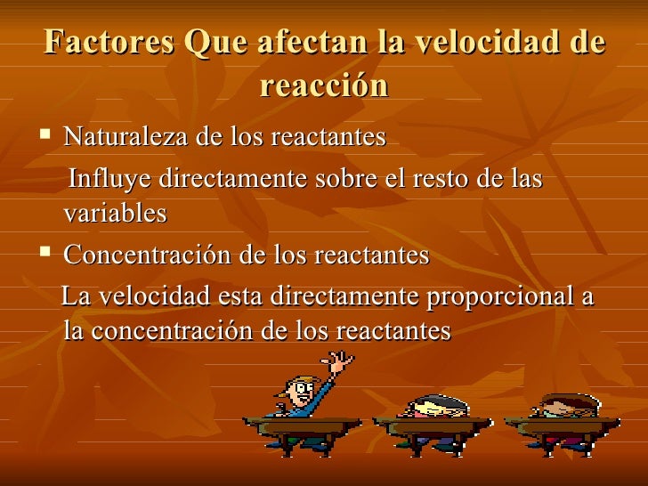 Velocidad De Reaccion Velocidad De Reaccion